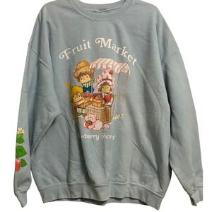 Vintage Strawberry Shortcake Fruit Market Sweatshirt 80s Cartoon Character